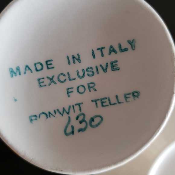 Bonwit Teller Made in Italy Espresso 4 cup saucers - Picture 6 of 8